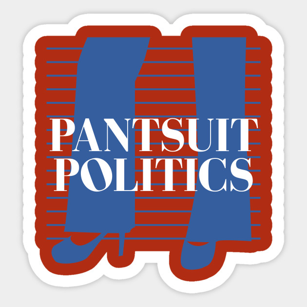 Pantsuit Politics Logo Politics Sticker TeePublic